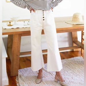 Emerson Fry Tulip Crop Flare White size M